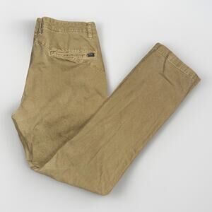 Volcom Modern Fit Chino Pants Tan 34x33 Skatewear Casual Workwear